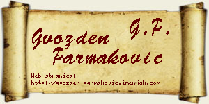 Gvozden Parmaković vizit kartica